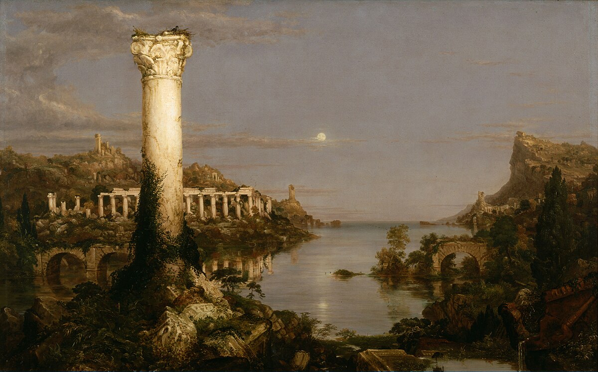 Original painting: The Course of Empire: Desolation