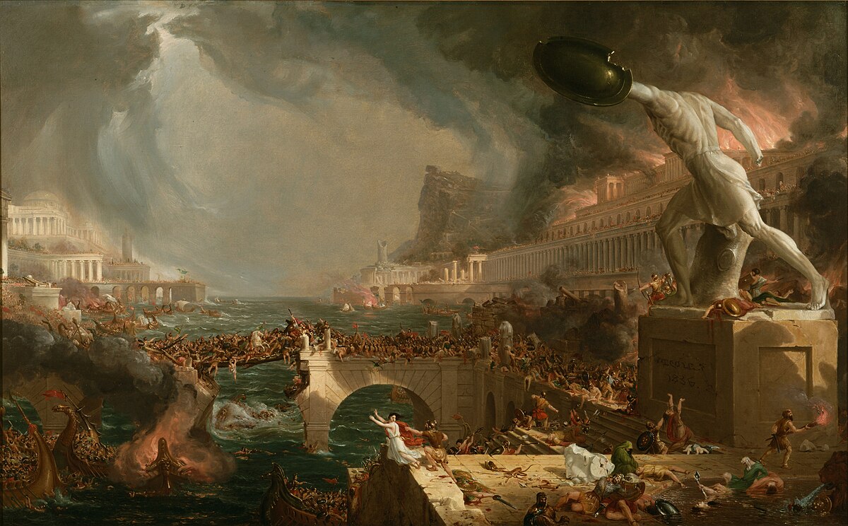Original painting: The Course of Empire: Destruction