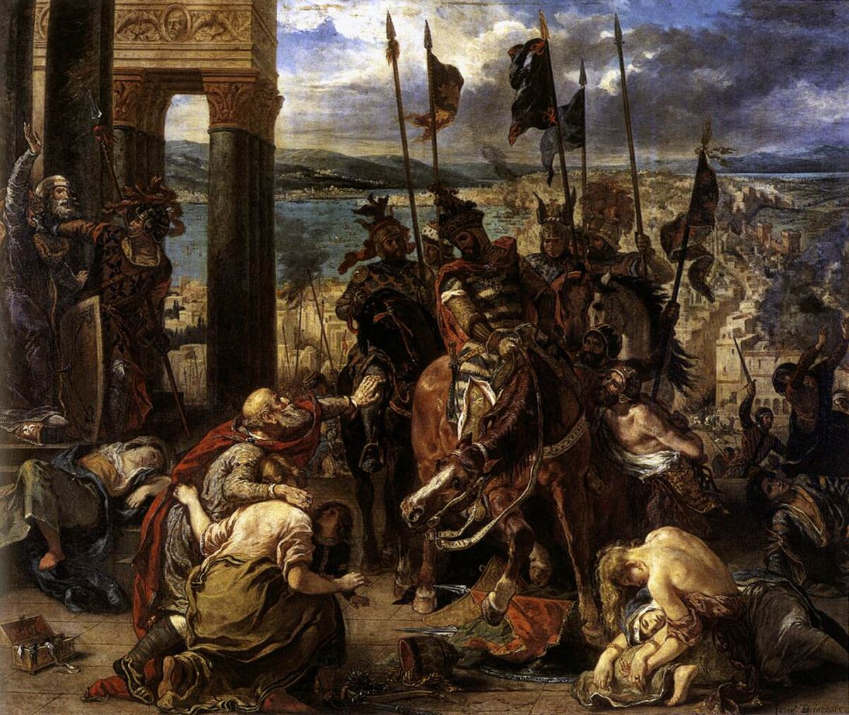 Original painting: Entry of the Crusaders into Constantinople