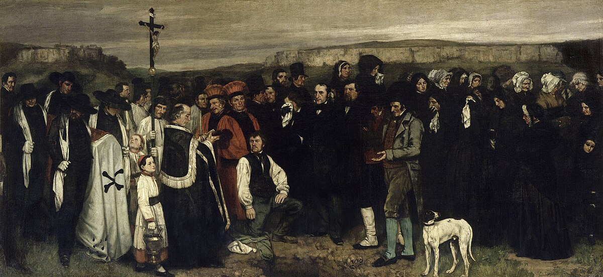 Original painting: A Burial at Ornans