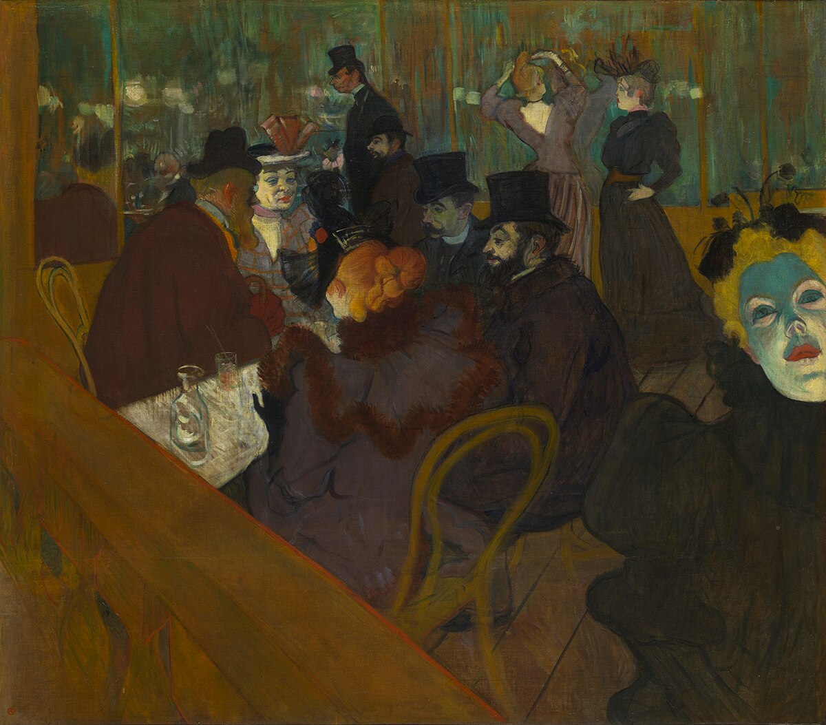 Original painting: At the Moulin Rouge