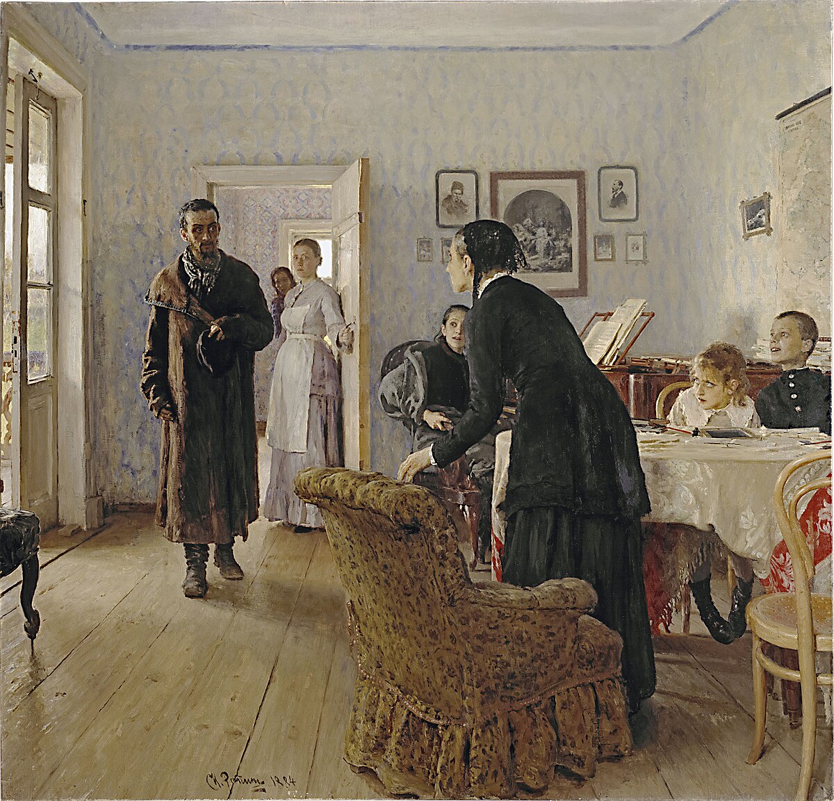 Original painting: Unexpected Visitors