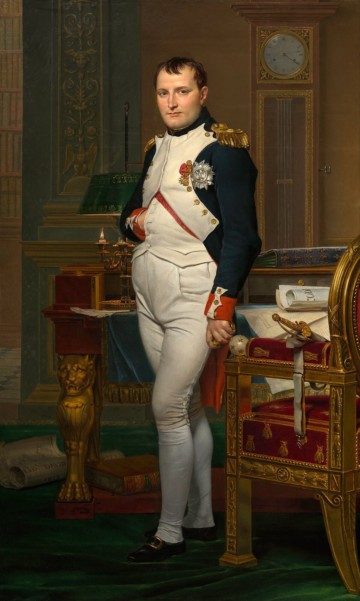 Original painting: The Emperor Napoleon in His Study at the Tuileries