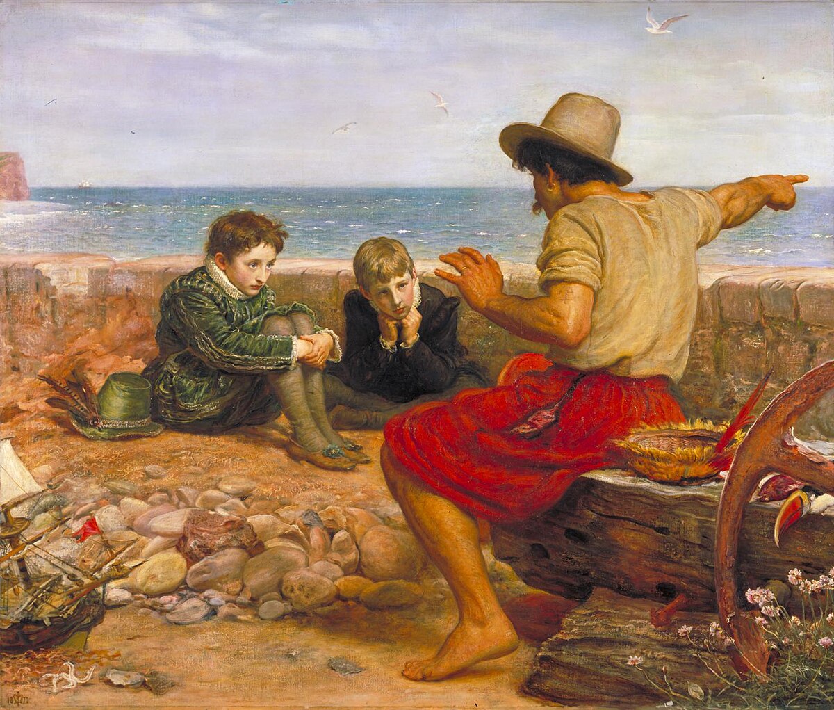 Original painting: The Boyhood of Raleigh