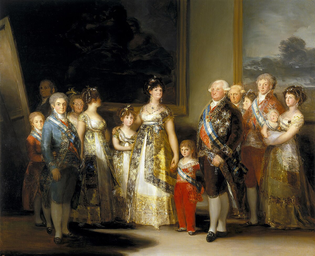 Original painting: Charles IV of Spain and His Family