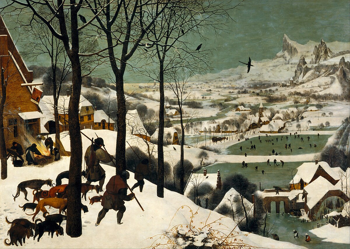 Original painting: The Hunters in the Snow
