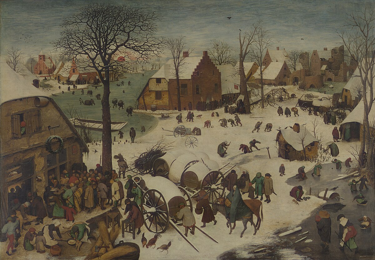 Original painting: The Census at Bethlehem