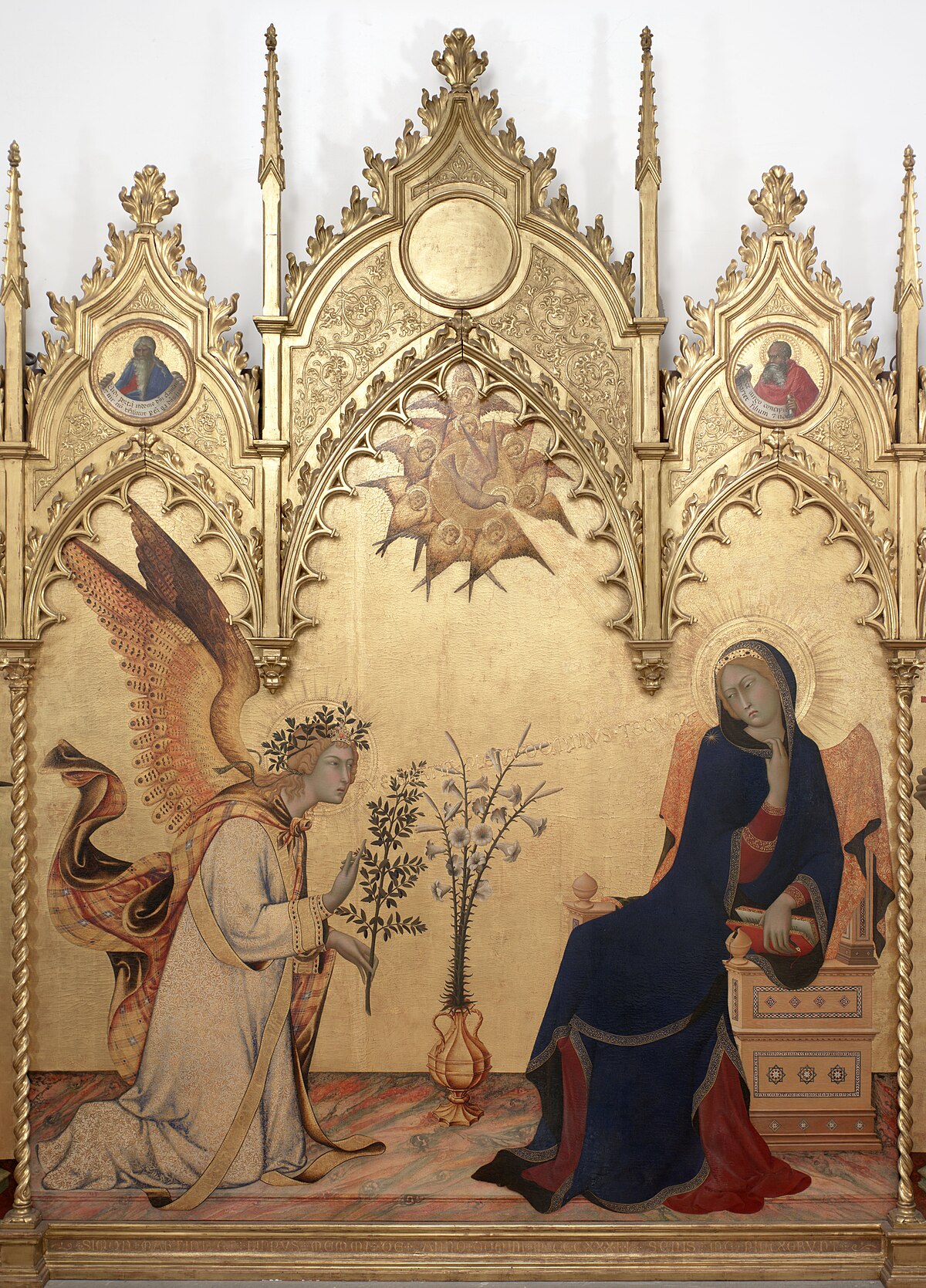 Original painting: Annunciation with St. Margaret and St. Ansanus