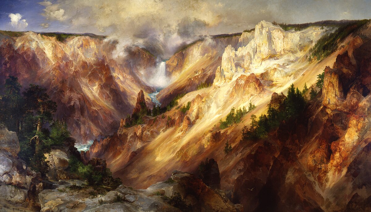 Original painting: The Grand Canyon of the Yellowstone