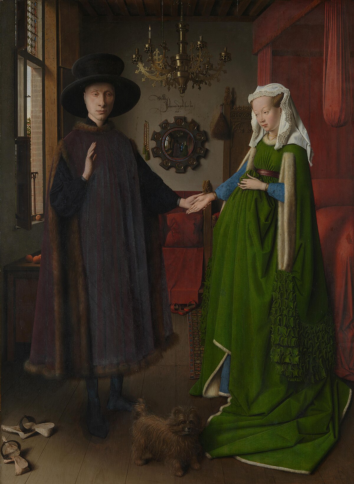 Original painting: The Arnolfini Portrait