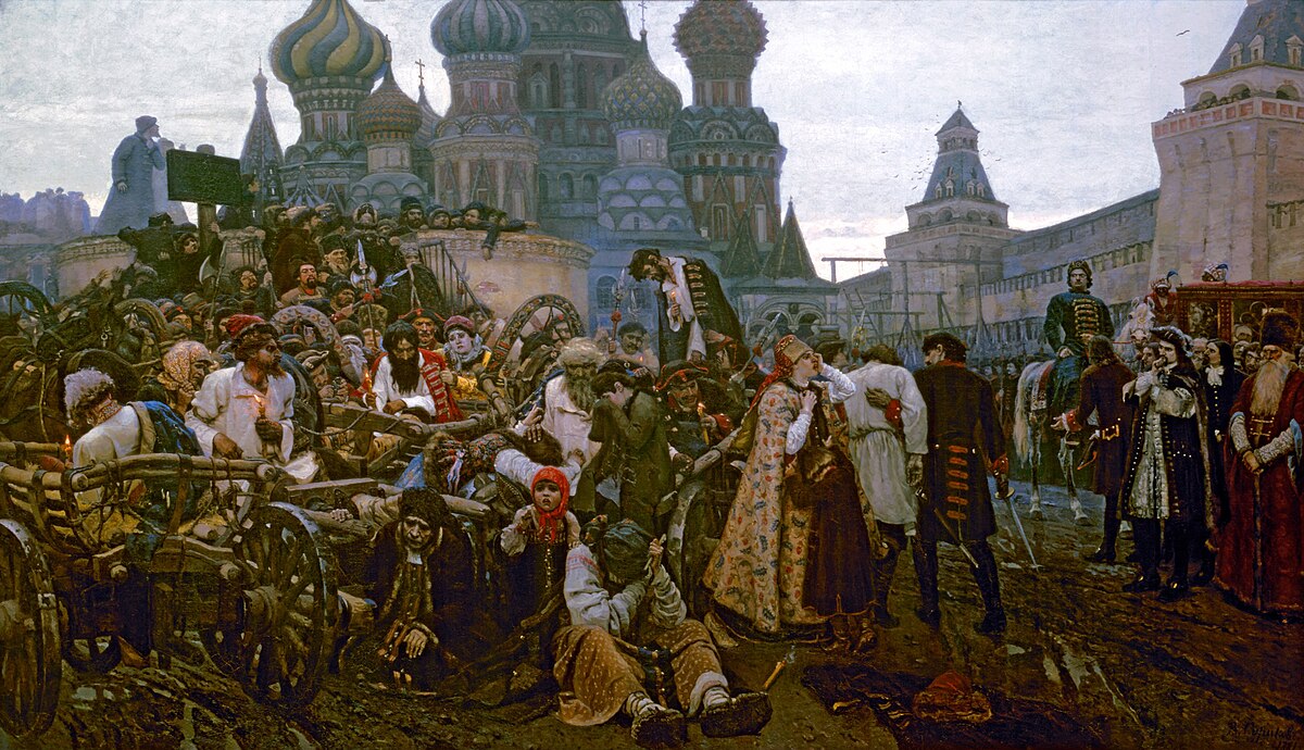 Original painting: Morning of the Execution of the Streltsy