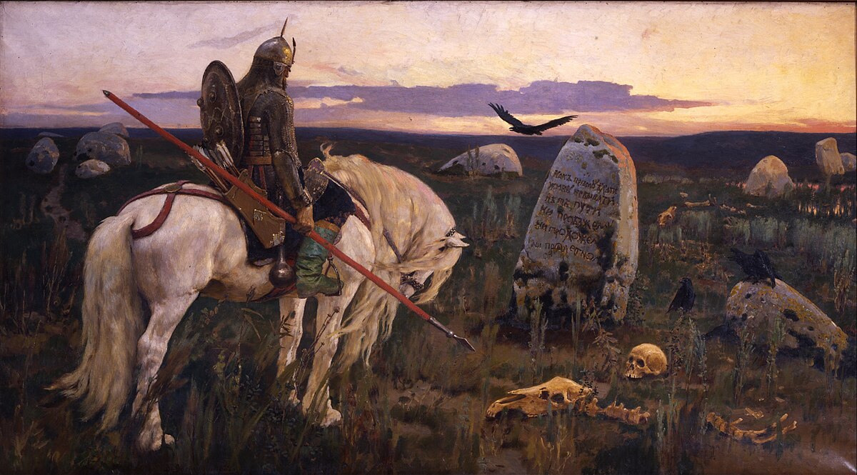 Original painting: Knight at the Crossroads