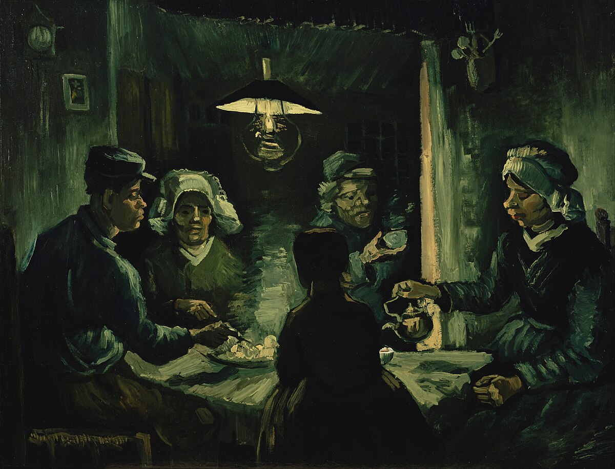 Original painting: The Potato Eaters