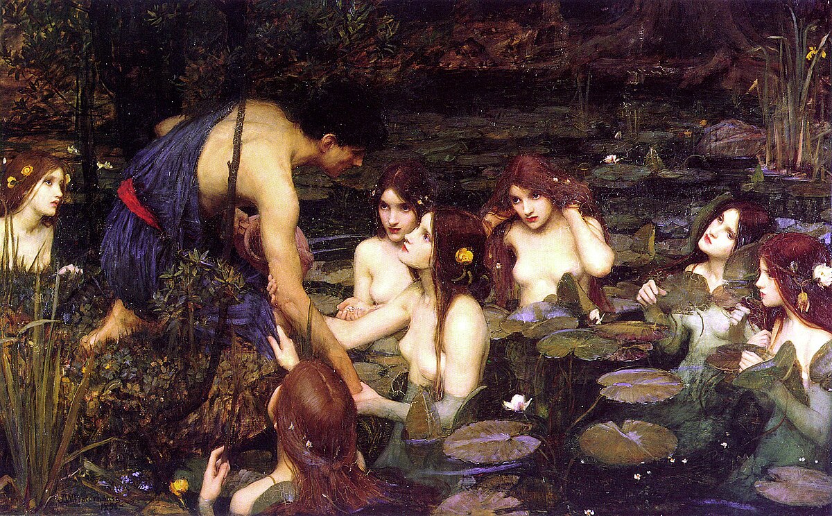 Original painting: Hylas and the Nymphs
